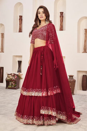 Lehenga choli for women or girls Sequins, Zari Embroidery Work lehenga choli