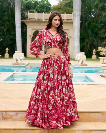 Georgette Floral Printed Co-Ord Set