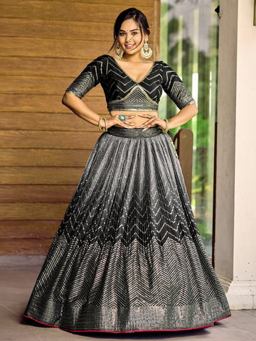 Ready to wear Reception Wear Lehenga Choli With Blouse