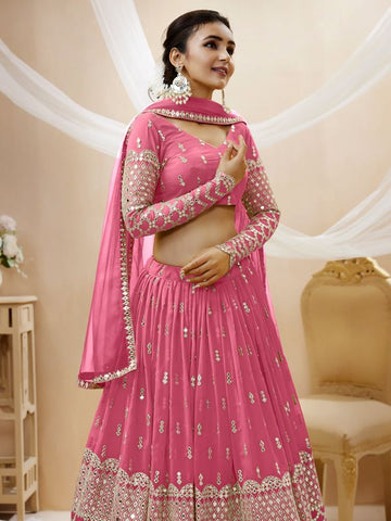 Pink lehenga choli for women or girls