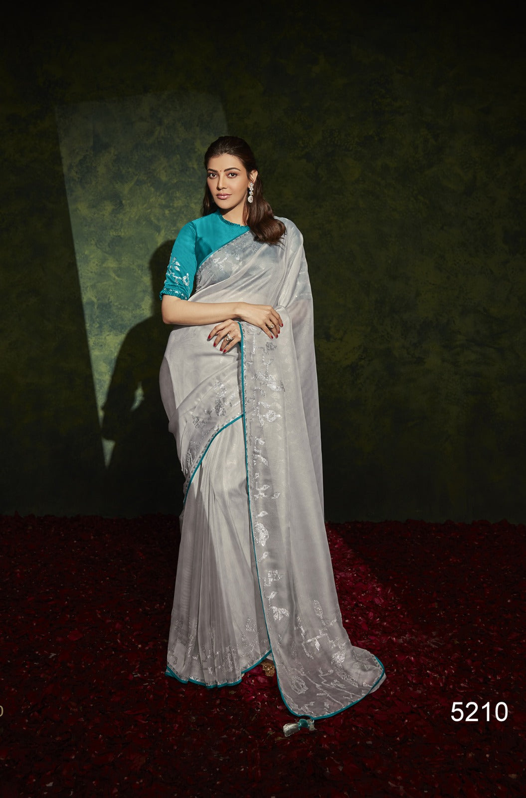 Grey Soft Silk   saree for women